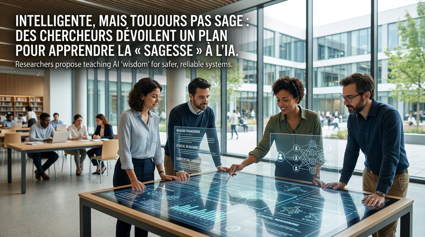 Intelligente, mais toujours pas sage : des chercheurs dĂ©voilent un plan pour apprendre la « sagesse » Ă lâIA