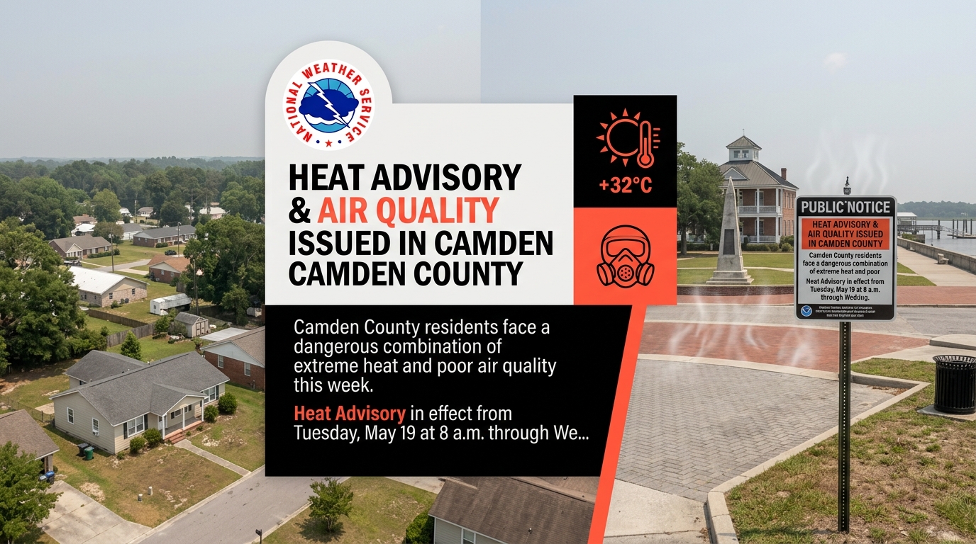 Heat advisory and air quality issued in Camden County