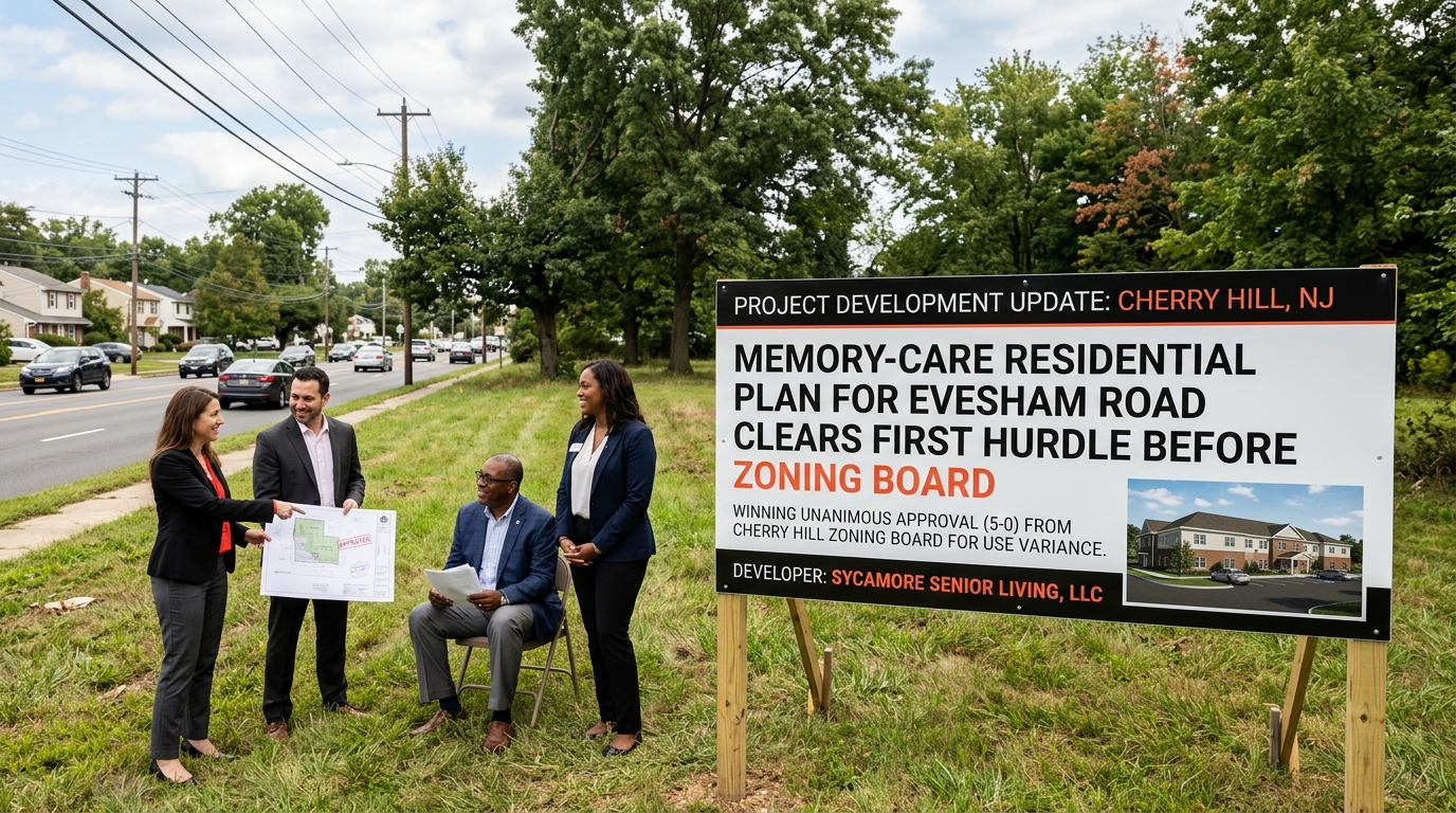Residential memory-care plan for Evesham Road in Cherry Hill clears first hurdle before zoning board