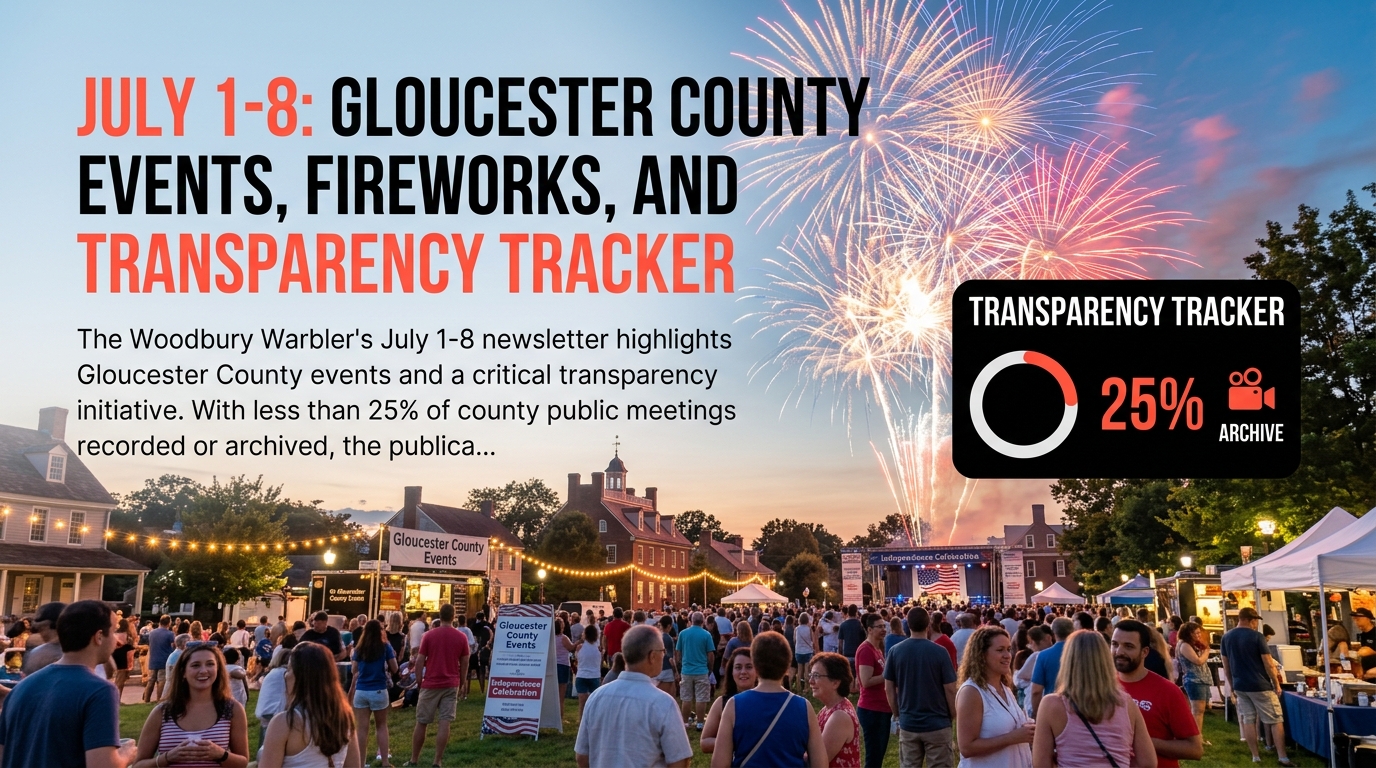 July 1-8: Gloucester County Events, Fireworks, and Transparency Tracker