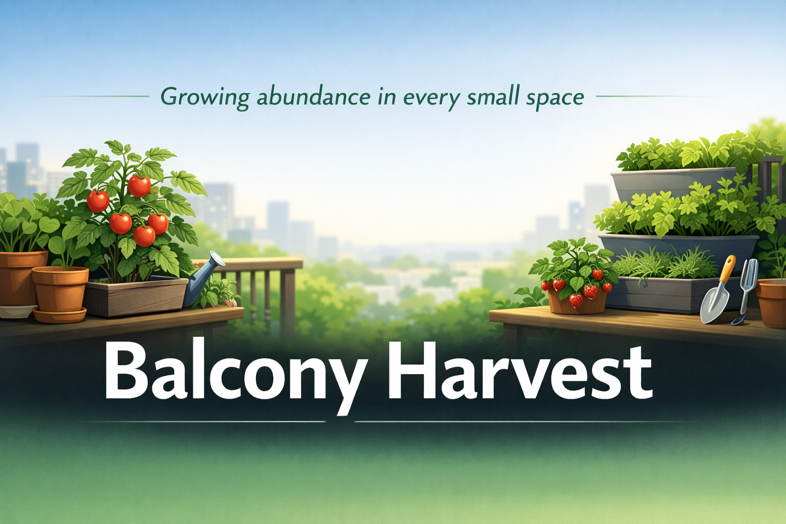 Newsletter header for Balcony Harvesting
