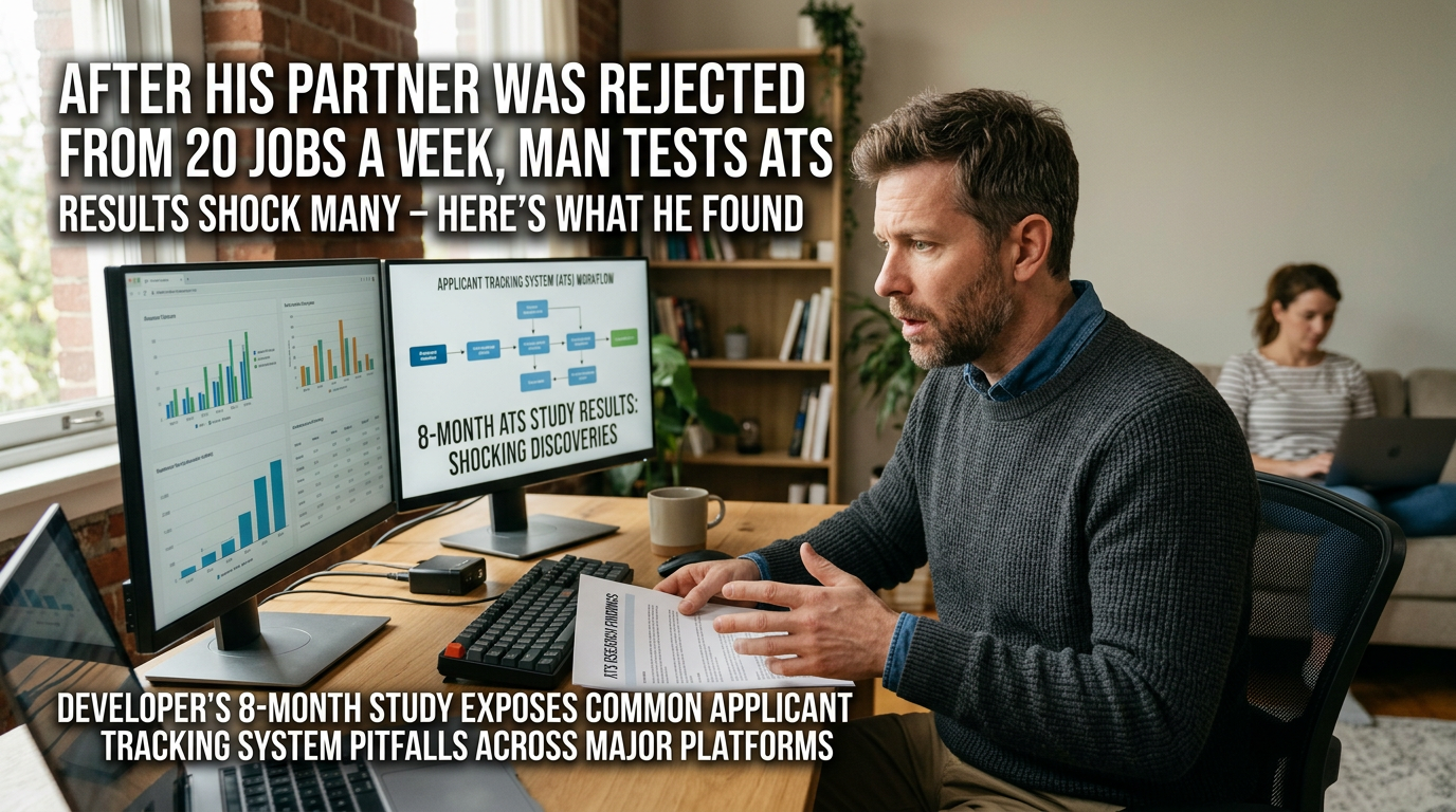 After his partner was rejected from 20 jobs a week, man tests ATS, results shock many - here’s what he found