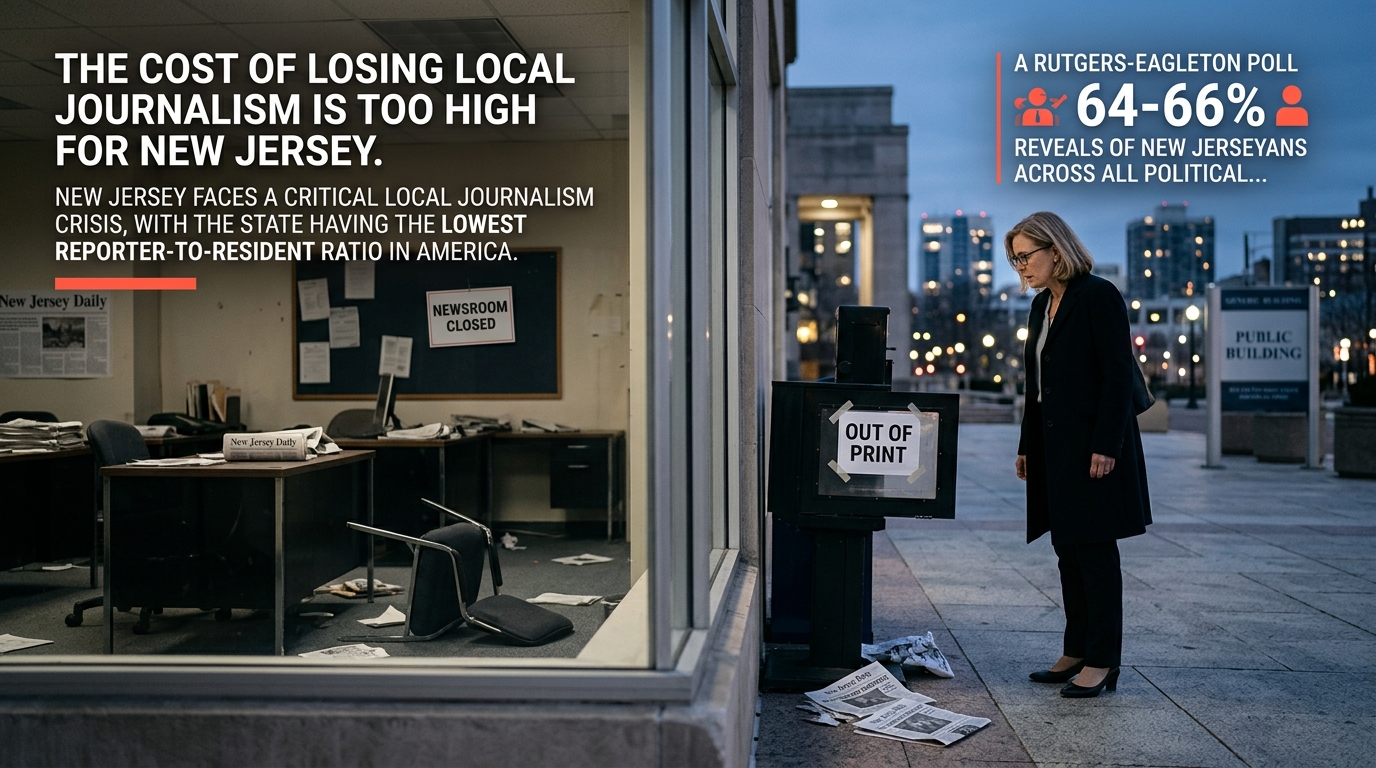Local journalism crisis in New Jersey