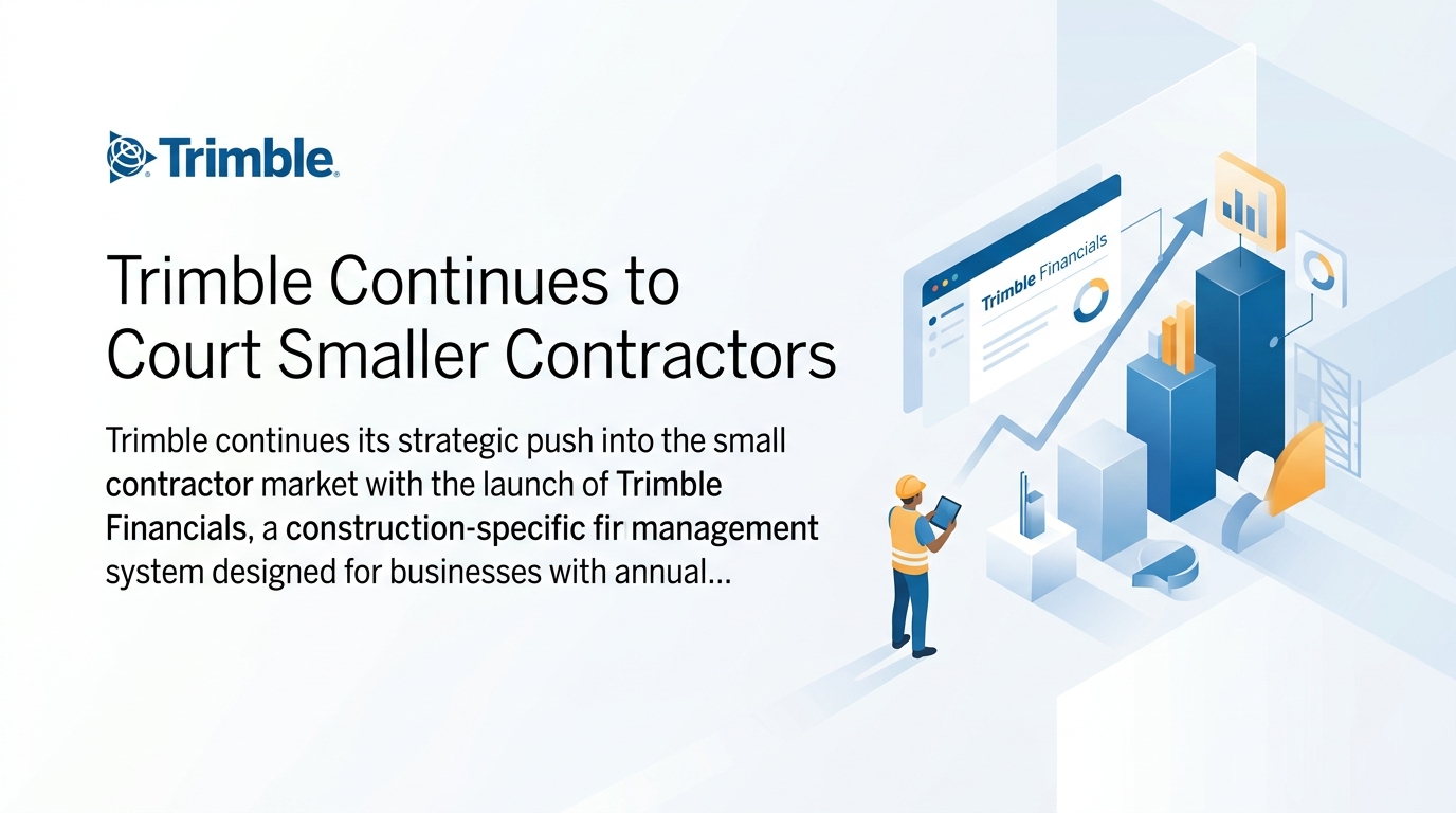 Trimble Continues to Court Smaller Contractors