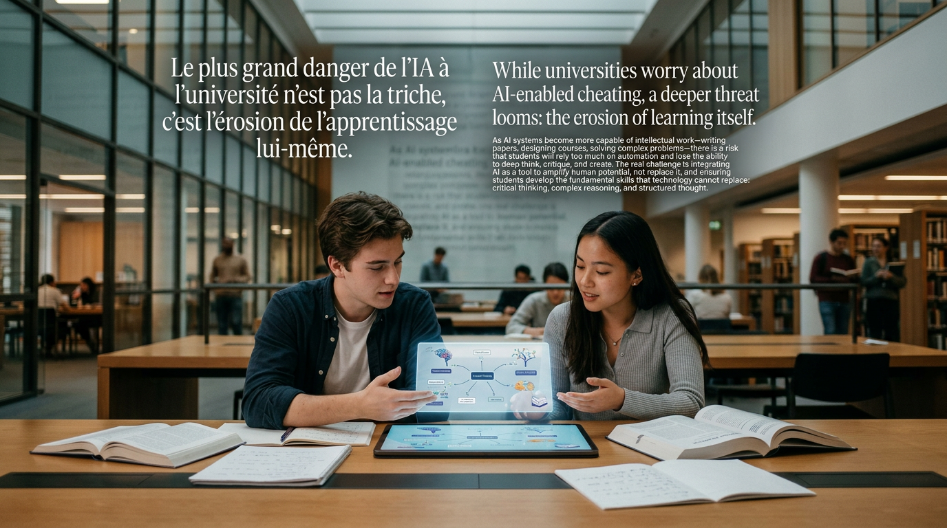 Le plus grand danger de l’IA à l’université