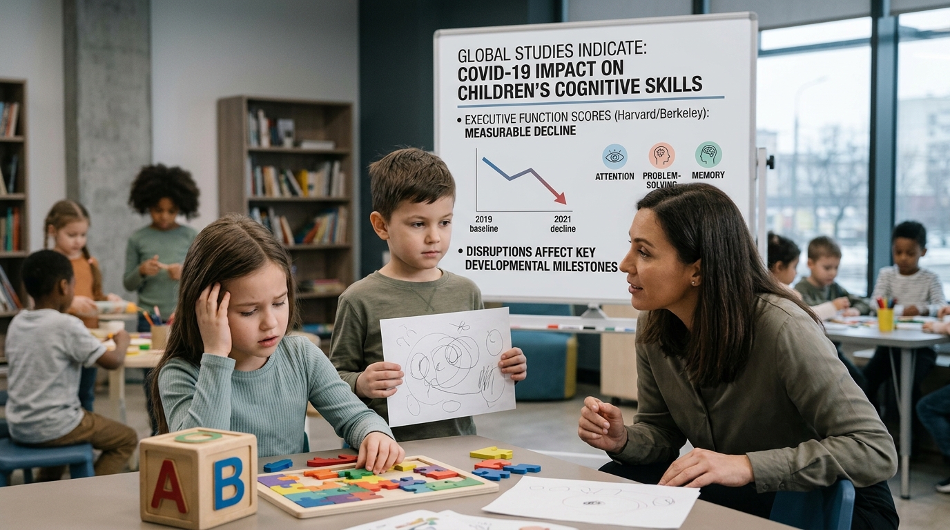 Les fonctions exécutives des enfants ont chuté pendant le COVID
