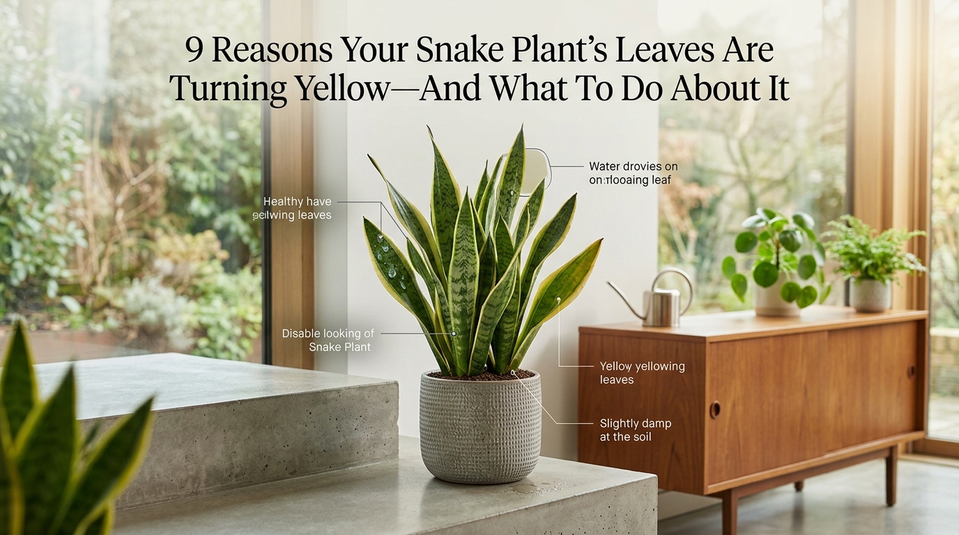 9 Reasons Your Snake Plant’s Leaves Are Turning Yellow—And What To Do About It