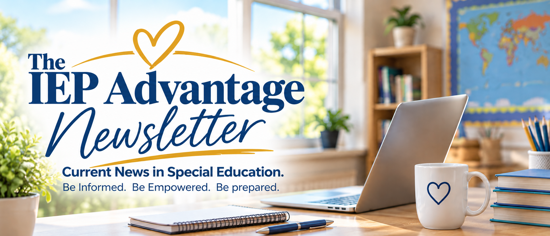 Newsletter header for The IEP Advantage 