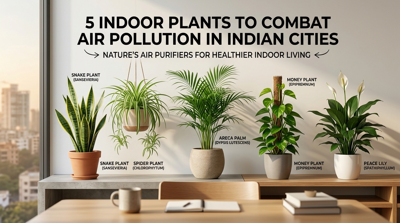 5 indoor plants for dusty cities that help improve air quality naturally