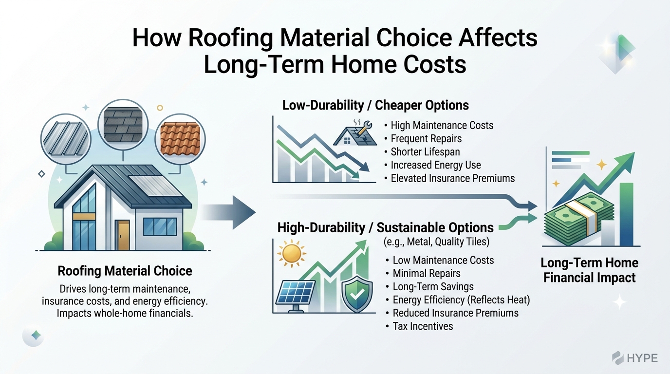 How Roofing Material Choice Affects Long-Term Home Costs