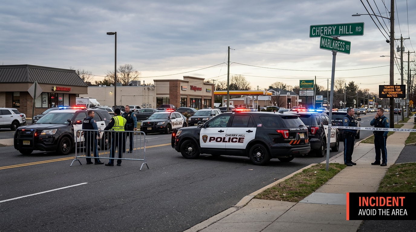 Large Police Presence Along Cherry Hill Road Friday, Avoid The Area: Authorities