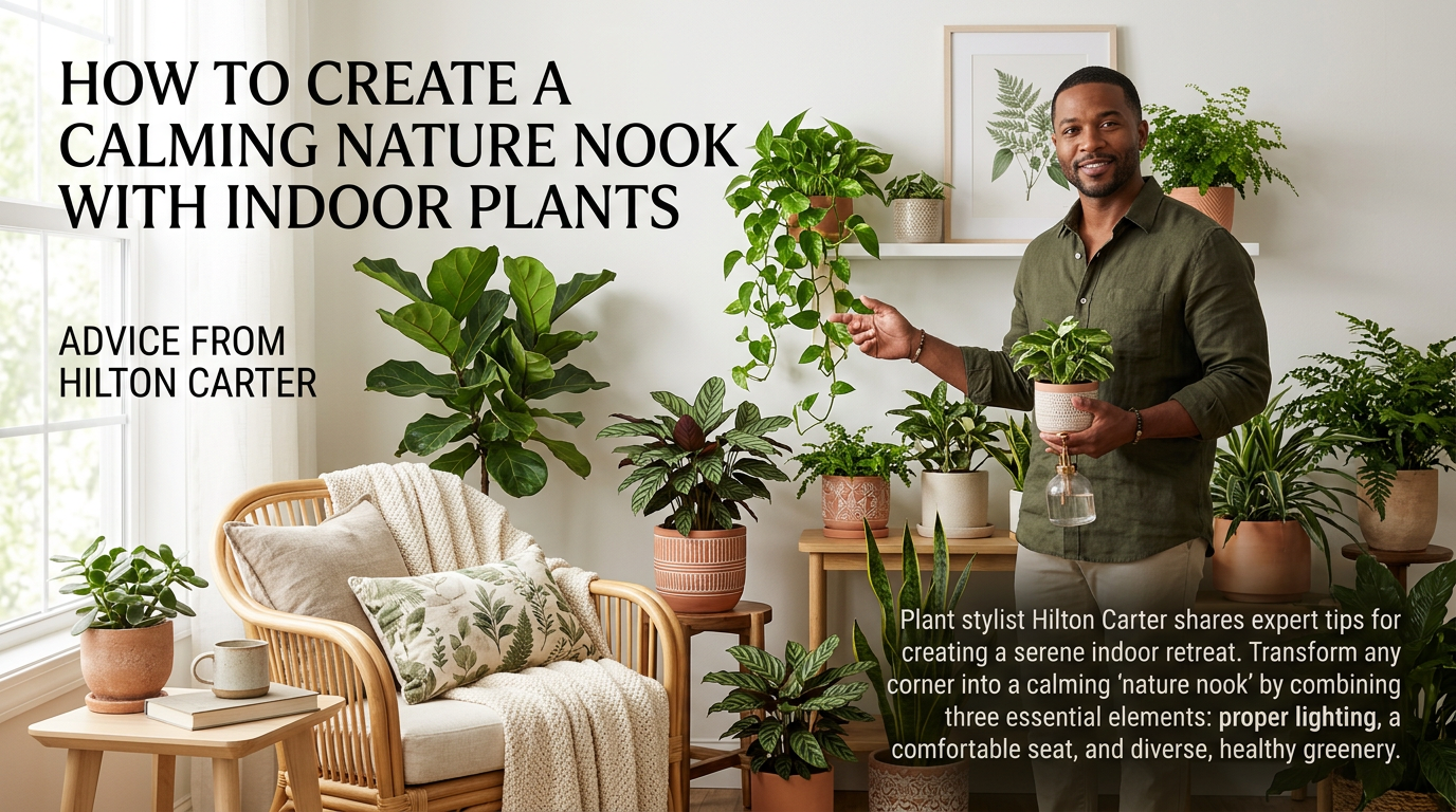 How to Create a Calming âNature Nookâ With Indoor Plants: Advice From Hilton Carter