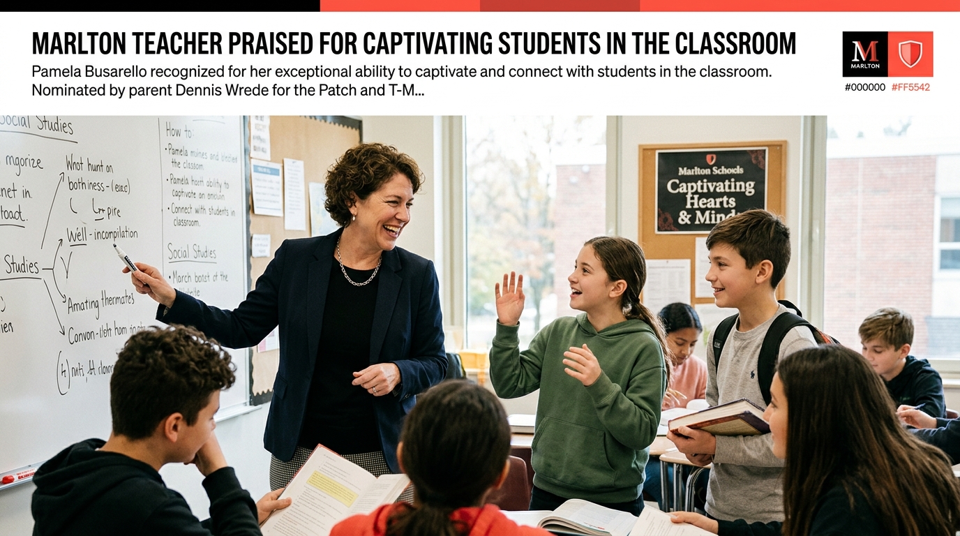 Marlton Teacher Praised For Captivating Students In The Classroom