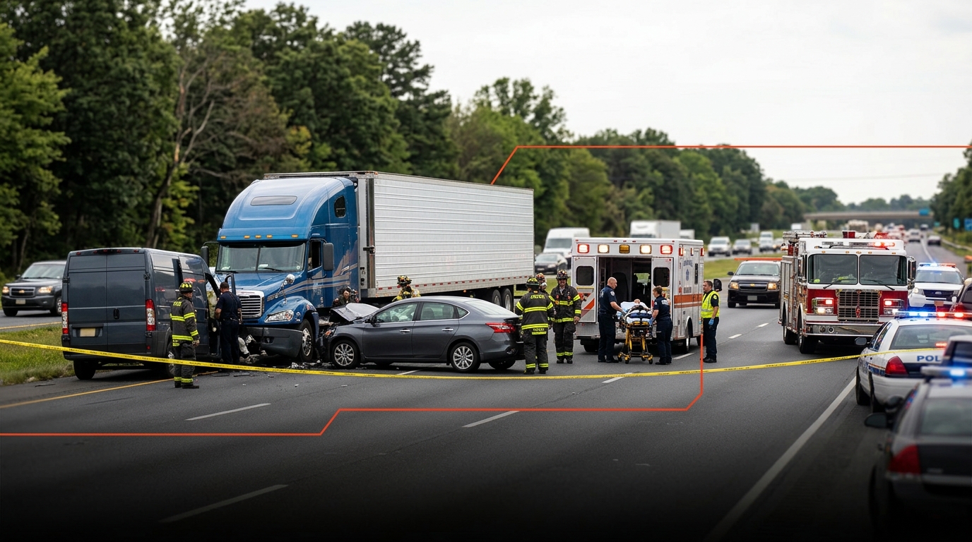 Multiple people injured in crash involving tractor-trailer in Gloucester Co.