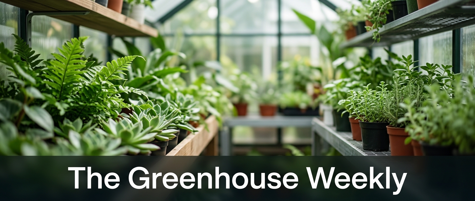 Newsletter header for The Greenhouse Weekly