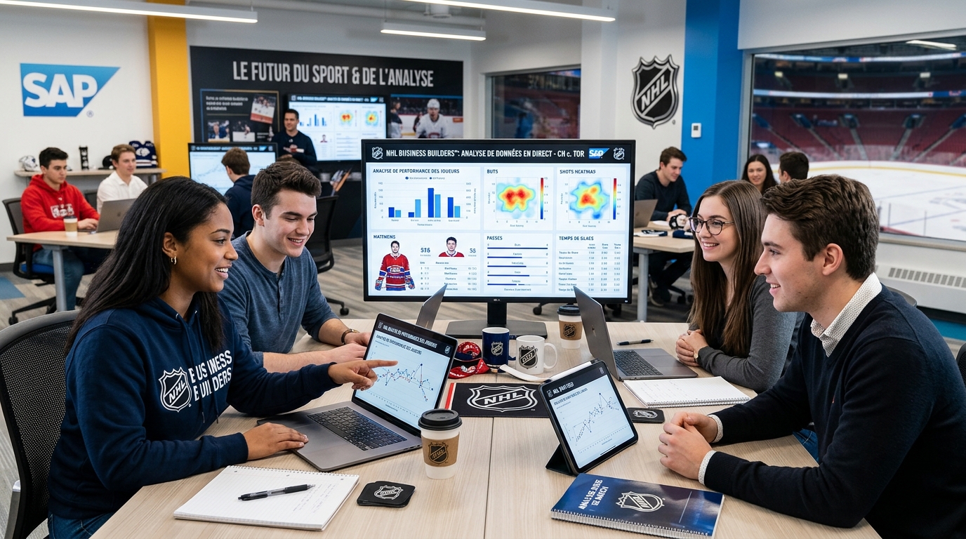 Comment les donnĂ©es rĂ©elles des matchs de la LNHÂź aident les Ă©tudiants Ă dĂ©velopper leurs compĂ©tences analytiques pour lâavenir