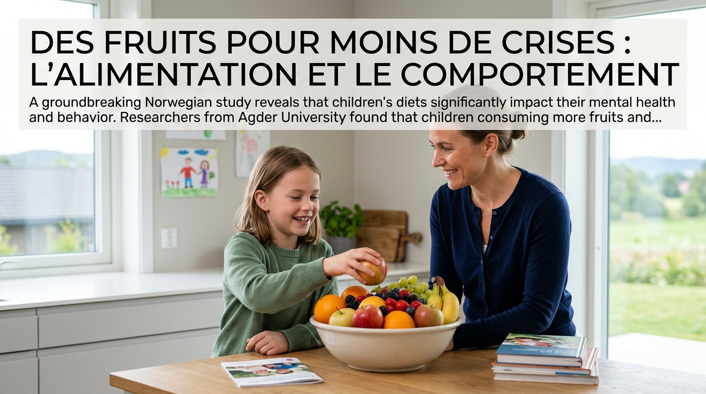 Des fruits pour moins de crises : lâalimentation et le comportement