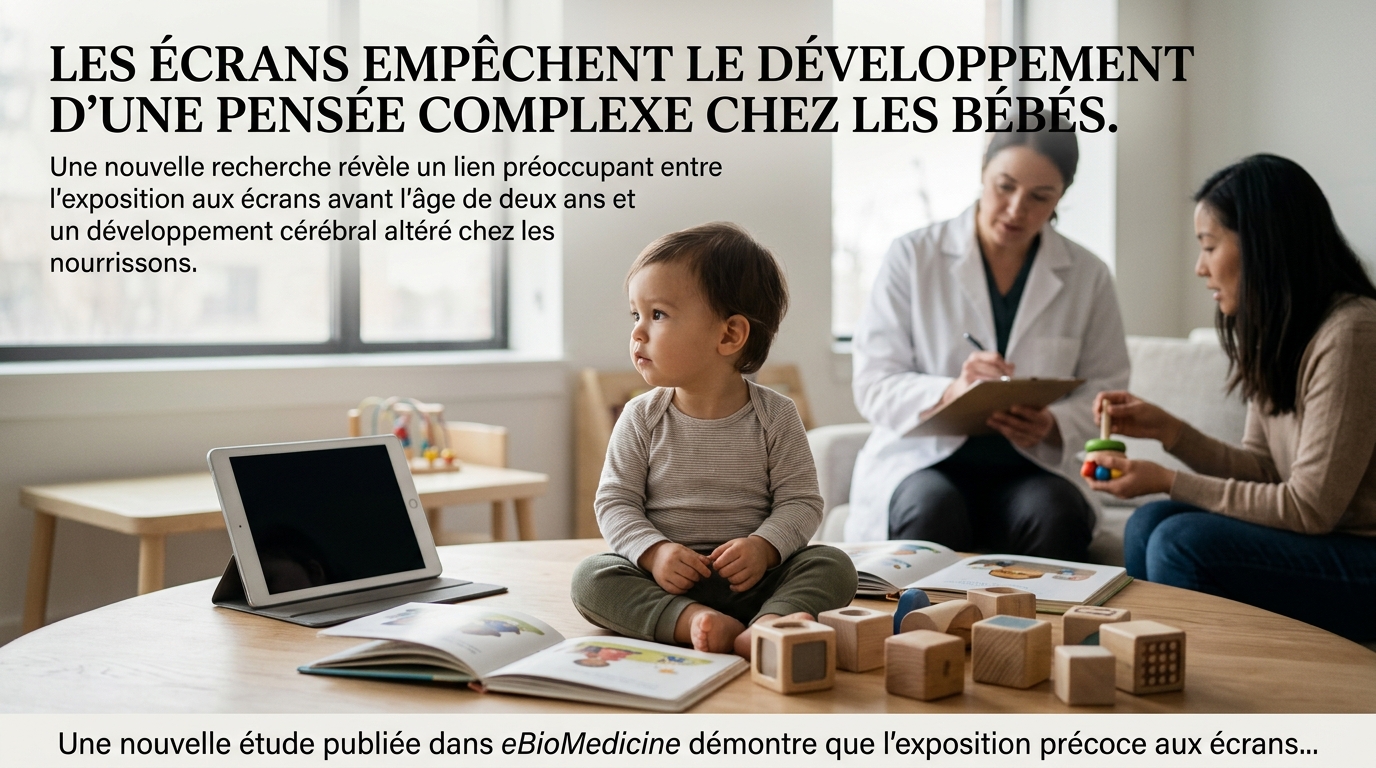 Les écrans empêchent le développement d’une pensée complexe chez les bébés