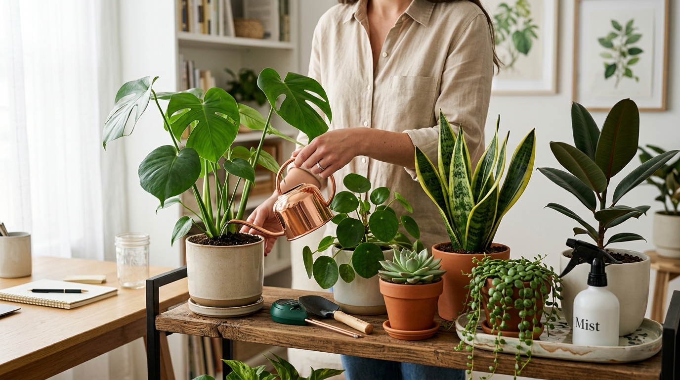How to Water Indoor Plants the Right Way