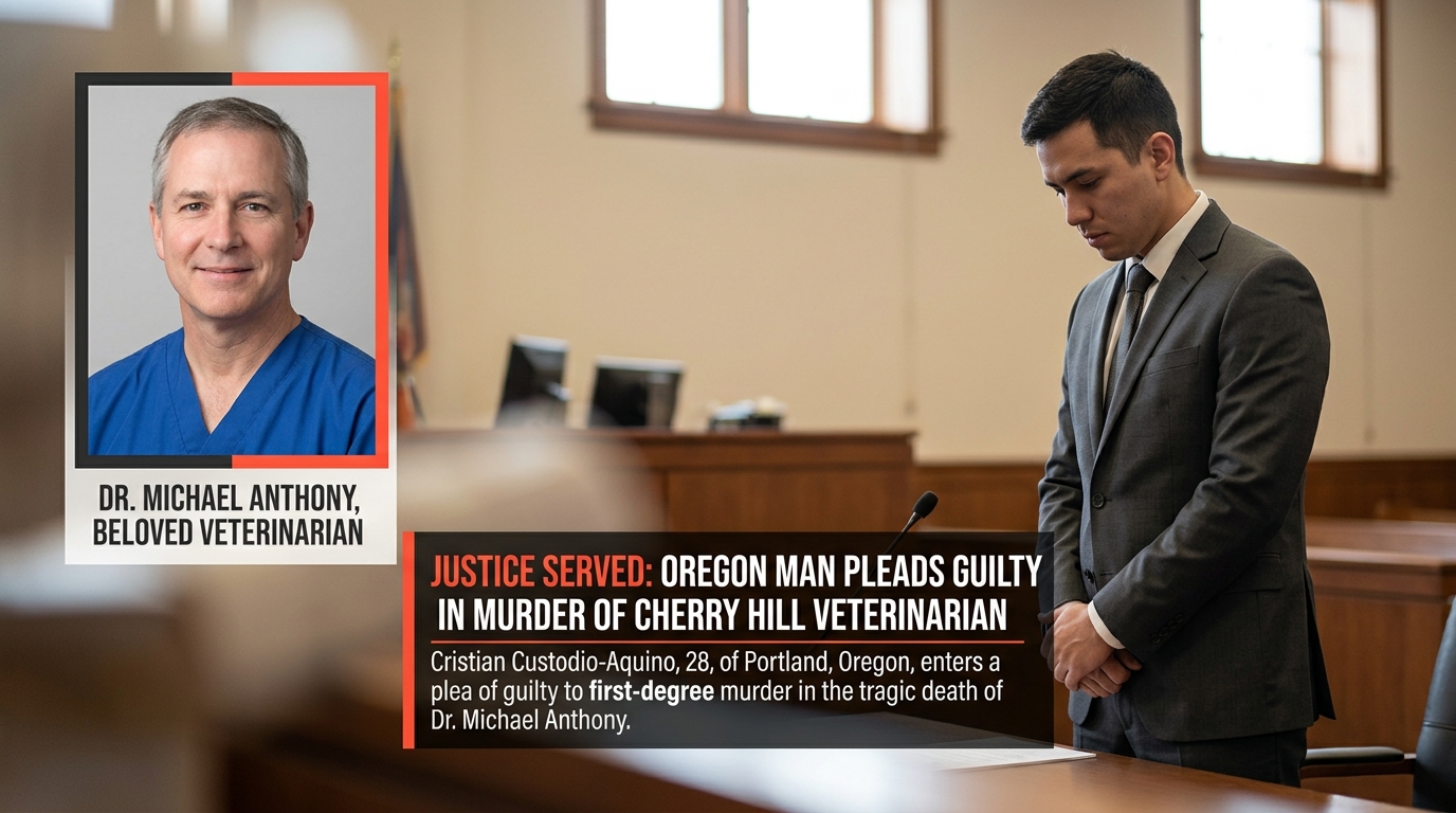 Oregon man pleads guilty to murder of popular Cherry Hill veterinarian
